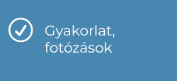 Gyakorlati órák, emlyek fotózásokkal telnek el. 7 fotózás a három nap alatt.