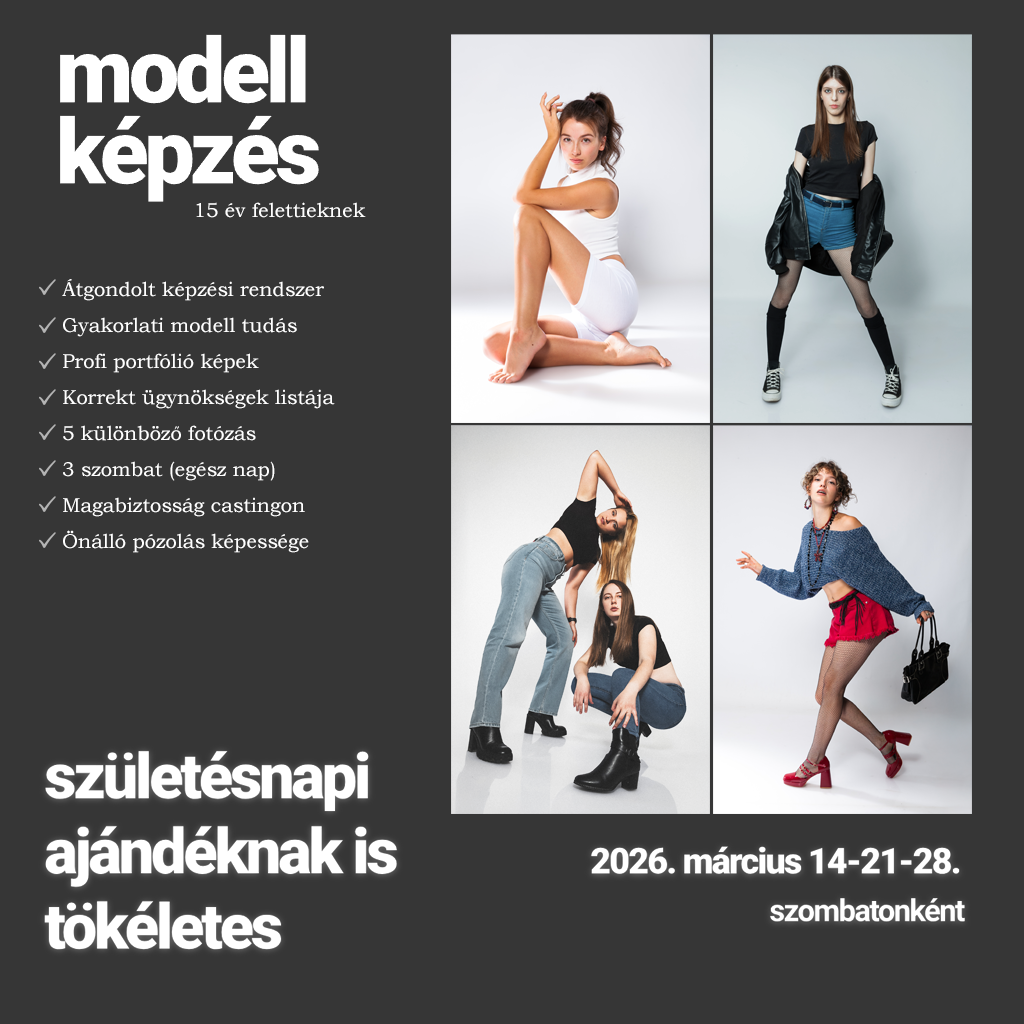casting-ready modell képzés Debrecenben. Országos tematika, átfogó modell oktatás.
